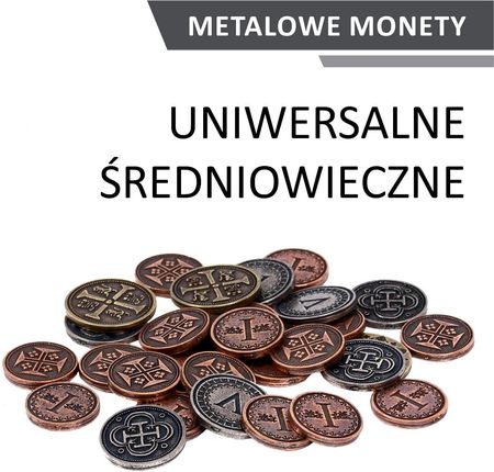 Drawlab Entertainment Metalowe monety - Uniwersalne - Średniowieczne (zestaw 30 monet)