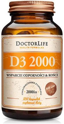 Life Doctor Life, Witamina D3 2000, W Oliwie Z Oliwek, 250 Kapusłek
