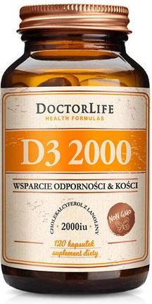 Life Doctor Life, Witamina D3 2000, W Oliwie Z Oliwek, 120 Kapsułek