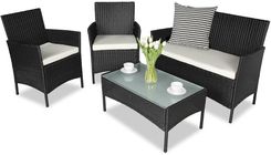 Garden Point Zestaw technorattanowy Calabria czarny