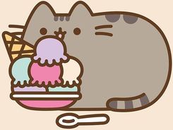 Zdjęcie Pusheen obraz Pusheen z lodami 30 x 30 cm - Łódź