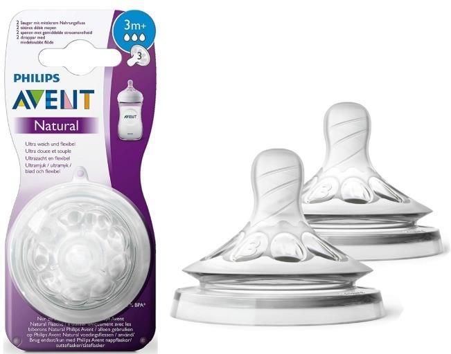 PHILIPS AVENT Natural  3M+ 2 szt. SCF043/27