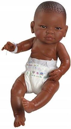Paola Reina 050 Vinyl African Girl Doll in Nappy