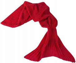 Zdjęcie Koc ogon Syreny czerwony Kocyk syrenka Deluxe duży - Skępe