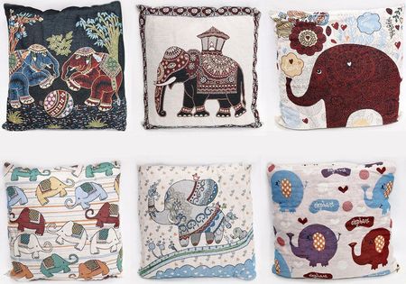 Poduszka - słonie mix wzorów