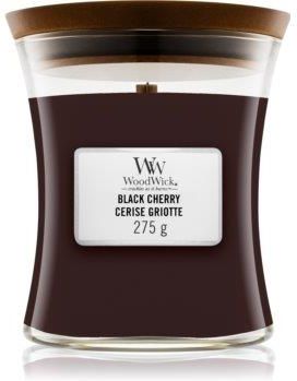 Woodwick Black Cherry 275 G Z Drewnianym Knotem Świeczka Zapachowa