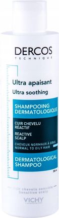 Vichy Dercos Ultra Soothing szampon łagodzący do włosów normalnych i przetłuszczających się 200 ml