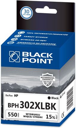 Black Point Zamiennik HP 302XL F6U68AE Czarny (BPH302XLBK)