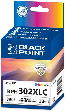 Black Point Zamiennik HP 302XL F6U67AE Kolor (BPH302XLC)