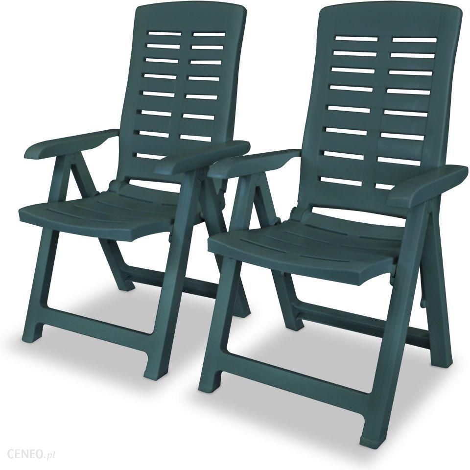 Krzeslo Ogrodowe Vidaxl Rozkladane Krzeslo Ogrodowe Plastik Zielone 177904 Ceny I Opinie Ceneo Pl