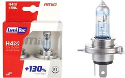 Amio Zestaw Żarówek Halogenowych H4 12V 60/55W Lumitec Limited +130% Duo Box - H4