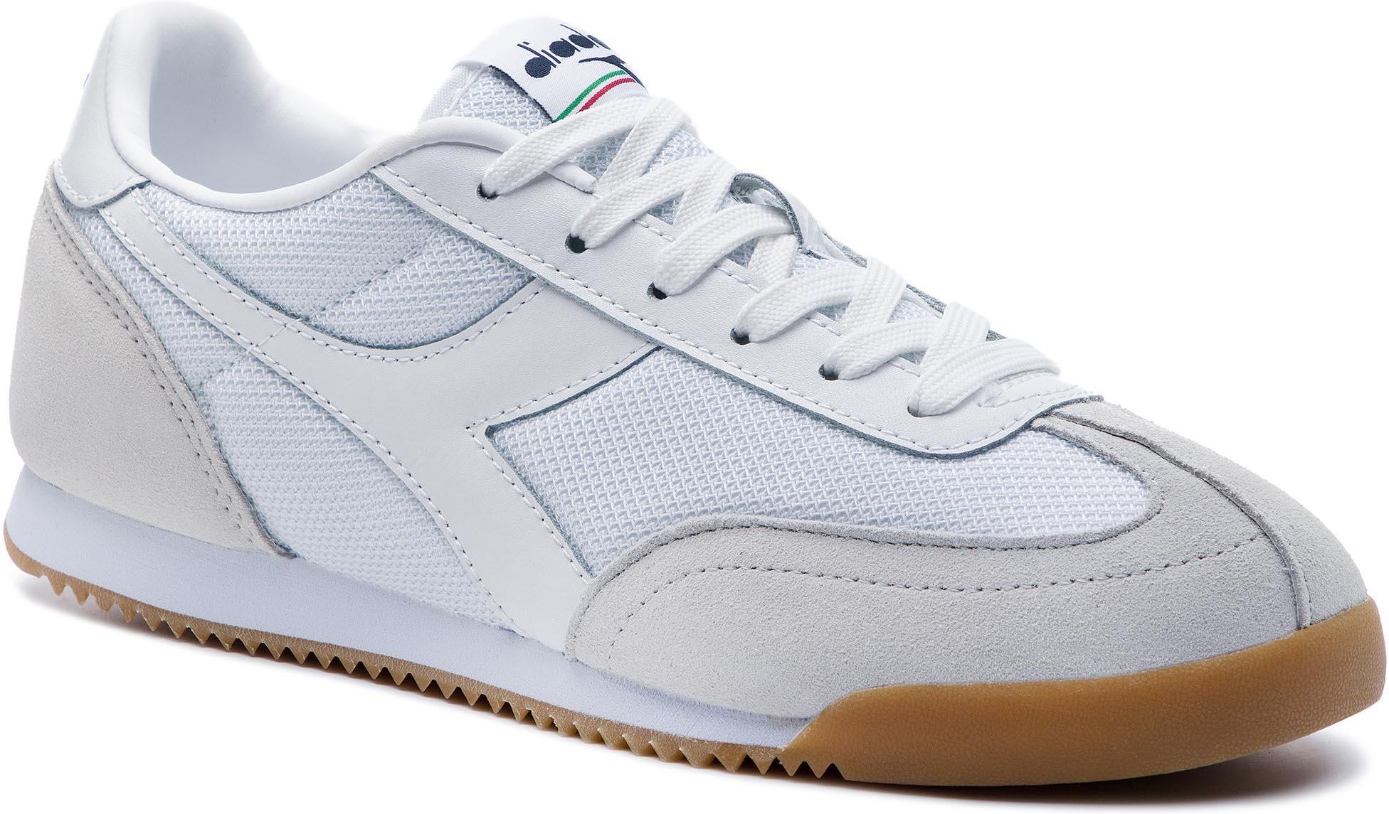 Diadora Deuce Unisex – Scarpe Da Ginnastica Basse, Bianco, Taglia 40 EU, Fodera Sintetica, Chiusura Con Lacci