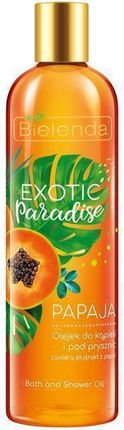 Bielenda Exotic Paradise Olejek Do Kąpieli I Pod Prysznic 400 ml Papaja