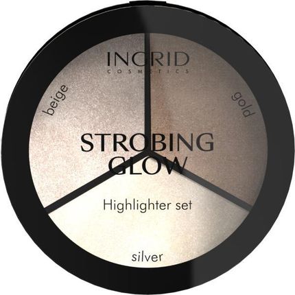 Ingrid Strobing Glow Pudrowa Paleta Rozświetlaczy 15G