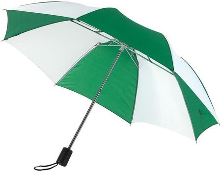 Parasol składany manualny KEMER REGULAR Zielony / Biały - zielony / biały