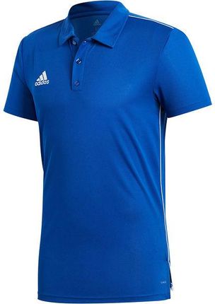 Koszulka męska Core 18 Polo Adidas (niebieska) - Ceny i opinie T-shirty i koszulki męskie IPEL