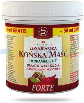 Herbamedicus Końska maść Forte rozgrzewająca 550ml