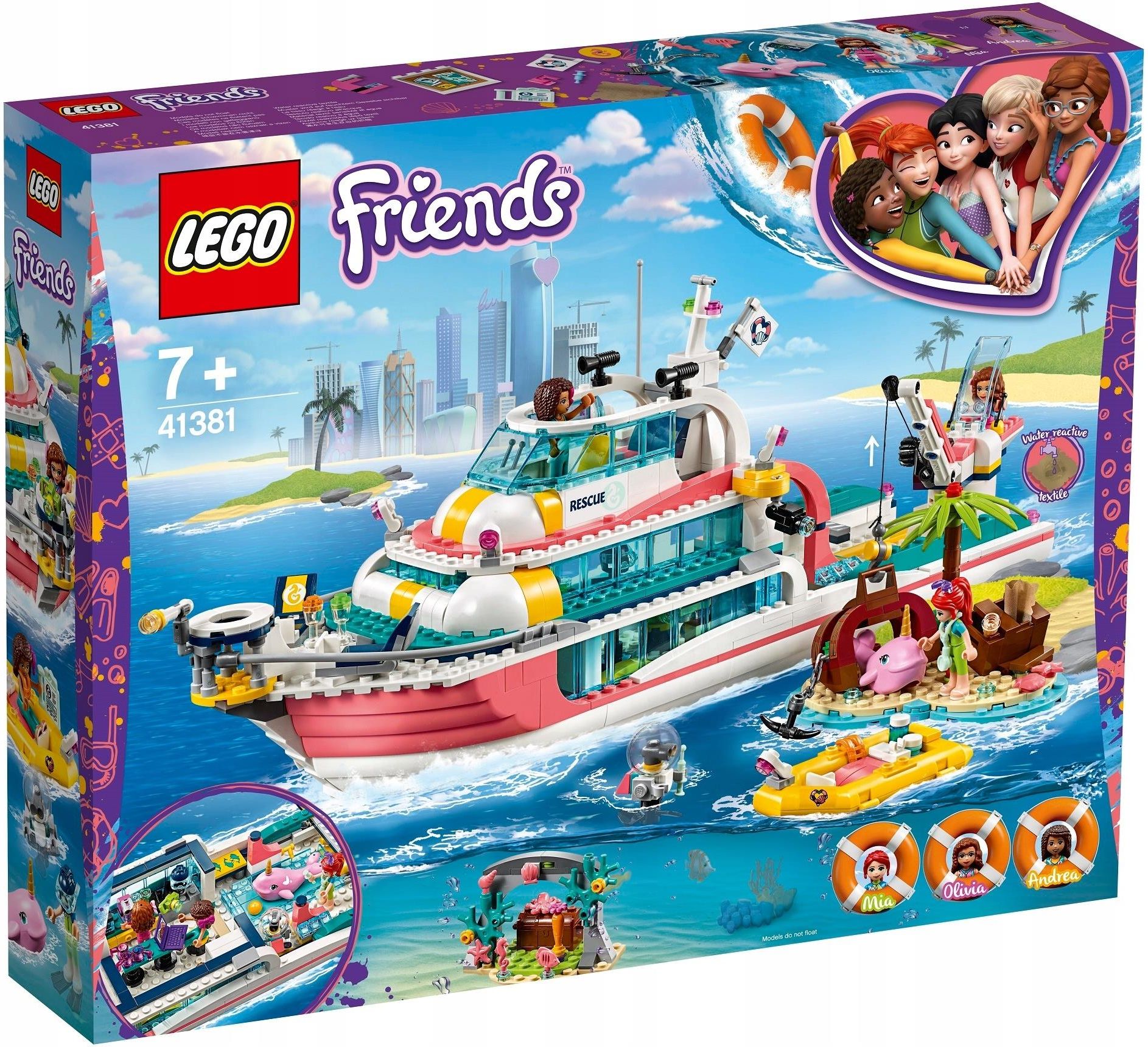 Lego Friends łódź Ratunkowa 41381