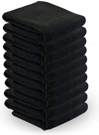 Ręcznik z Mikrofibry 73x40cm 10szt Czarny