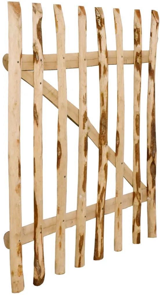 Vidaxl Drewniana Furtka Leszczyna 100X120Cm - zdjęcie 5 Vidaxl Drewniana Furtka Leszczyna 100X120Cm
