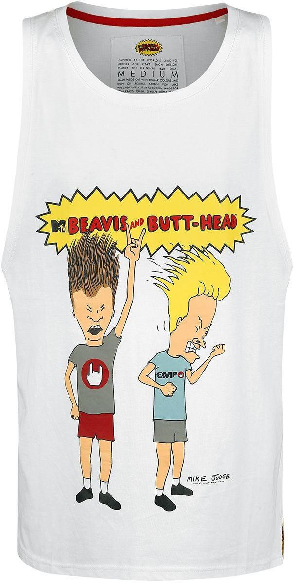 Beavis And Butt-Head - Angry - EMP - Tanktop - Mężczyźni - biały - Ceny ...