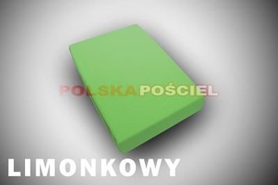 Polska Pościel Limonkowe Prześcieradło Z Gumką Jersey 160X200