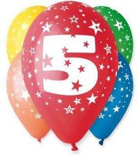 Zdjęcie Gemar Balon 12 Cali 5Szt Liczba 5 - Leśnica