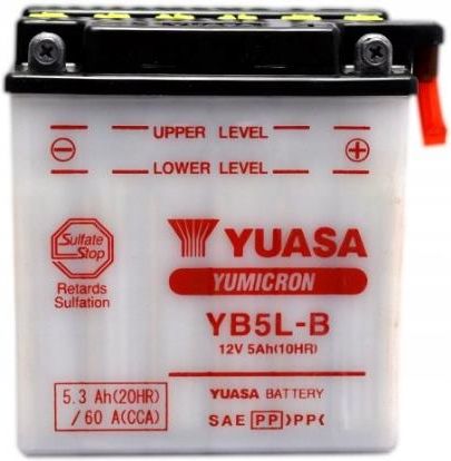 Akumulator Yuasa YB5L-B 12V 5,3AH 60A