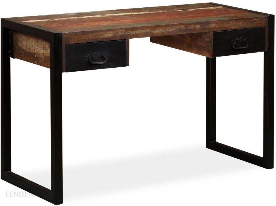 „Vidaxl“ stalas su 2 stalčiais regeneruota mediena 120X50X76Cm