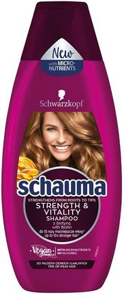 Schauma Strength&Vitality szampon do włosów cienkich i łamliwych 400ml