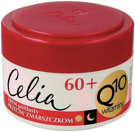 Celia Q10 Witaminy 60+ krem półtłusty przeciw zmarszczkom na dzień i noc 50ml