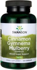 Zdjęcie Swanson Cinamon Gymnema Mulberry suplement diety 120 kaps - Żywiec