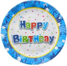 Zdjęcie Talerzyk Papierowy Happy Bithday Niebieski 18Cm 6szt - Bełchatów