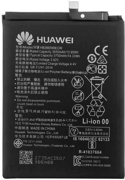 Bateria Huawei Oryginalna Bateria Hb386590ecw Honor 8x Opinie I Ceny Na Ceneo Pl