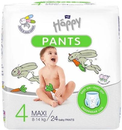 Happy Pants Maxi Pieluchomajtki Dla Dzieci 8-14Kg 24Szt.