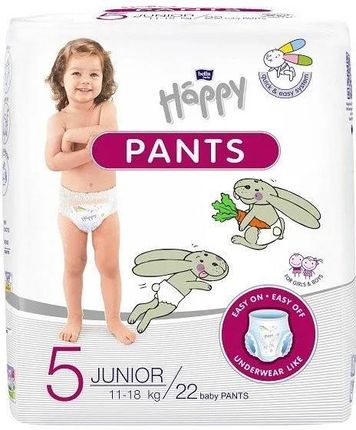 Happy Pants Junior Pieluchomajtki Dla Dzieci 11-18Kg 22Szt.