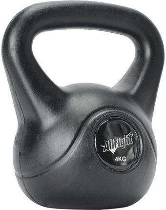 Allright Hantla Kettlebell Kompozyt 4Kg Czarna