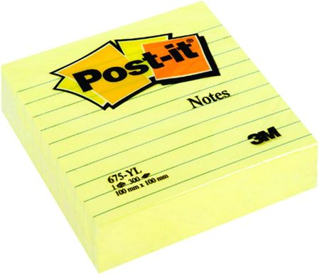 Post-It Karteczki Samoprzylepne 3M W Linie 3X70 Kartek 101X101Mm Xl