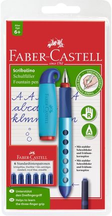Faber Castell Pióro Wieczne Scribolino Dla Praworęcznych + 6 Naboi