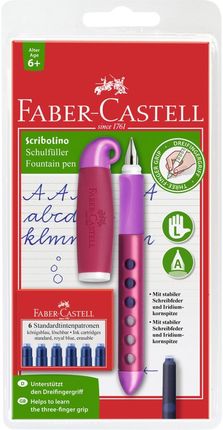 Faber Castell Pióro Wieczne Scribolino Dla Leworęcznych + 6 Naboi