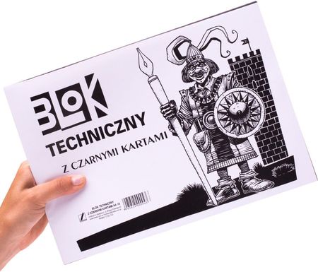 Kreska Blok Techniczny A4 10 Kartek Czarne Kartki