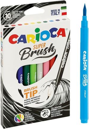 Carioca Pisaki Brush Tip 10 Kolorów