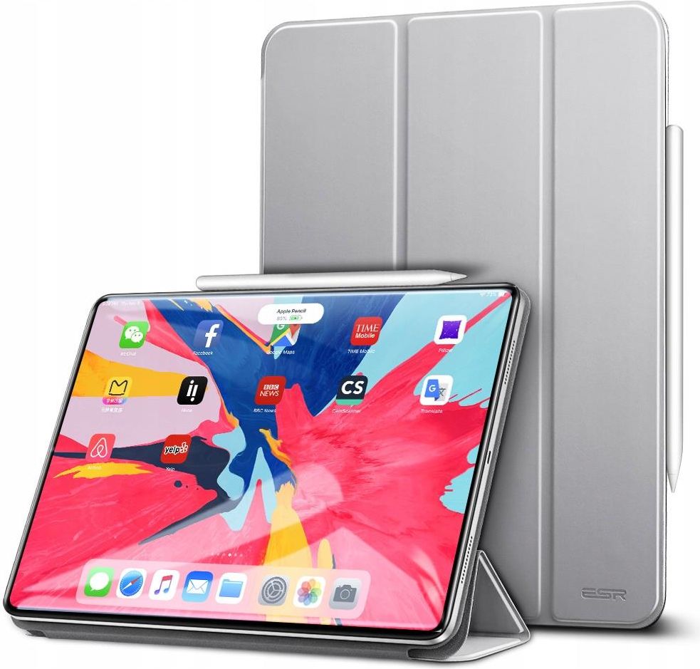 Etui ESR Yippee do Apple iPad Pro 12.9 2018 szare Etui na