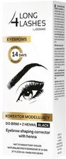Zdjęcie Long4Lashes Eyebrows korektor modelujący do brwi z henną black 8 ml - Tuszyn