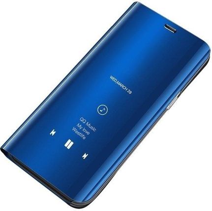 Clear View Case futerał etui z klapką Samsung Galaxy A40 - Niebieski
