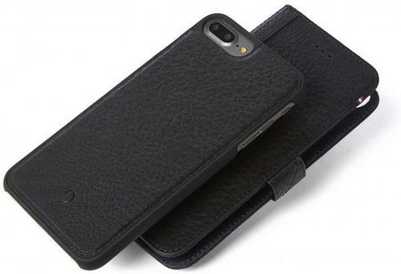 Etui portfel skórzany 2 w 1 czarny - DECODED Leather 2-in1 Wallet Case iPhone 8 / 7 6 Plus/ 6S Plus