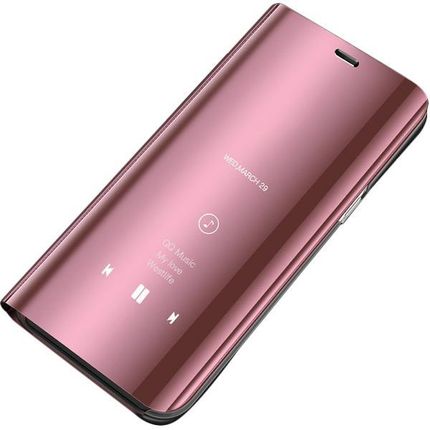 Clear View Case futerał etui z klapką Huawei P20 Lite - Różowy