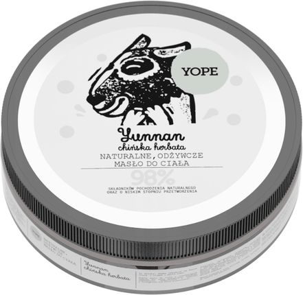 Yope Naturalne Odżywcze Masło do Ciała Yunnan 200ml