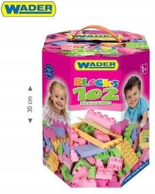 Wader Blocks Klocki w kartonie 102el 41291 - ceny i opinie - Ceneo.pl