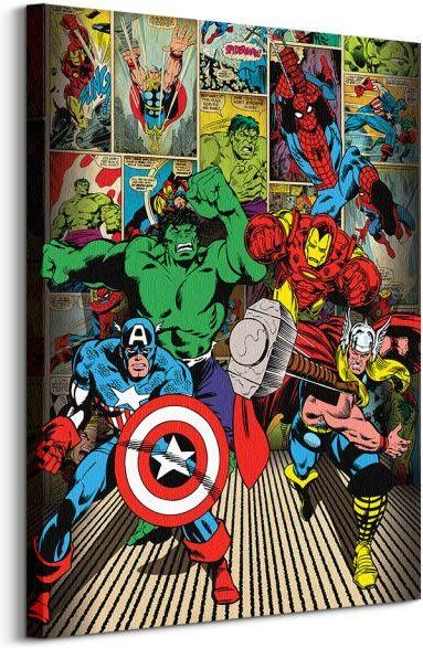 Poster Marvel Comic-Here Come The Heroes